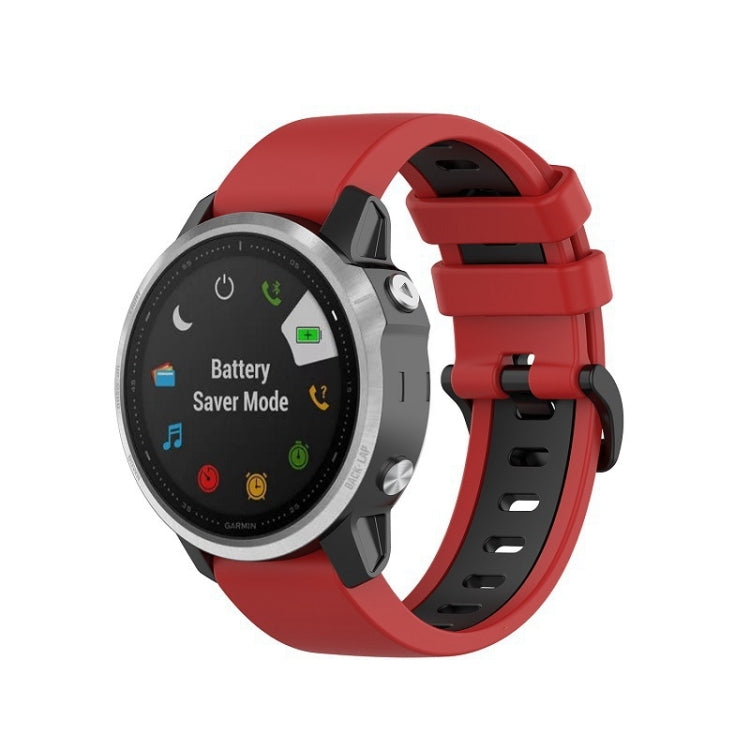 Cinturino in silicone bicolore, For Garmin Fenix 6