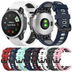 Cinturino in silicone bicolore, For Garmin Fenix 6