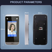 Realand F100 Macchina per la presenza di tessere per impronte digitali con touch screen capacitivo da 4,3 pollici, F100