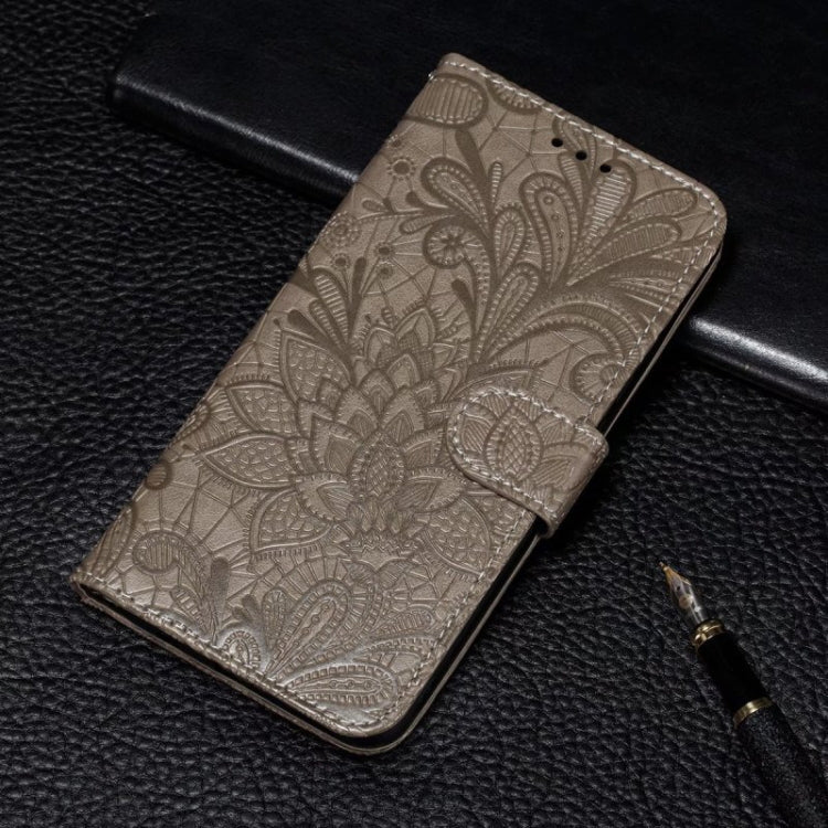 Custodia per telefono in pelle con stampa a fiori in pizzo, For Samsung Galaxy A55, For Samsung Galaxy A35, For Samsung Galaxy A05