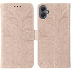 Custodia per telefono in pelle con stampa a fiori in pizzo, For Samsung Galaxy A55, For Samsung Galaxy A35, For Samsung Galaxy A05