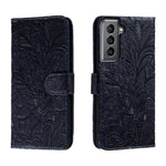 Custodia in pelle con motivo floreale per Samsung Galaxy S25 Ultra 5G