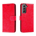 Custodia in pelle con motivo floreale per Samsung Galaxy S25 Ultra 5G
