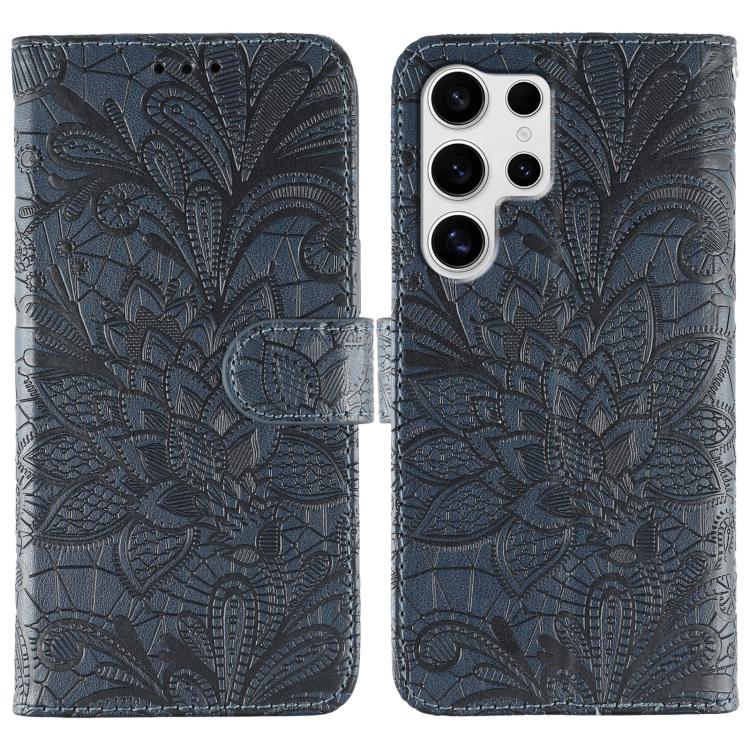 Custodia in pelle con motivo floreale per Samsung Galaxy S25 Ultra 5G