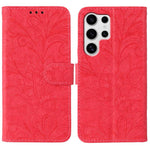 Custodia in pelle con motivo floreale per Samsung Galaxy S25 Ultra 5G