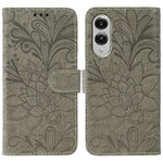 Custodia in pelle con motivo floreale per Samsung Galaxy S26 Edge 5G