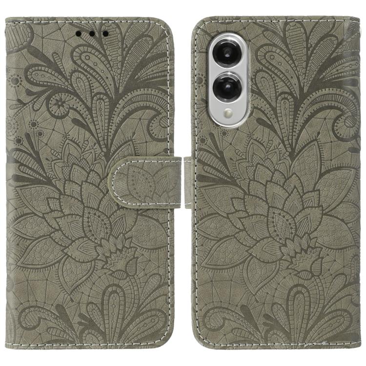 Custodia in pelle con motivo floreale per Samsung Galaxy S26 Edge 5G