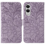 Custodia in pelle con motivo floreale per Samsung Galaxy S26 Edge 5G