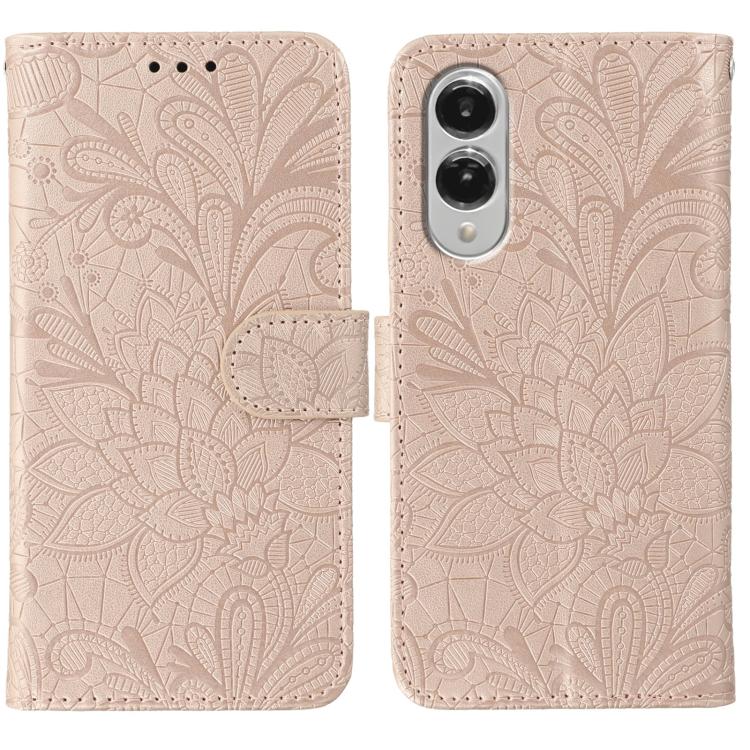 Custodia in pelle con motivo floreale per Samsung Galaxy S26 Edge 5G