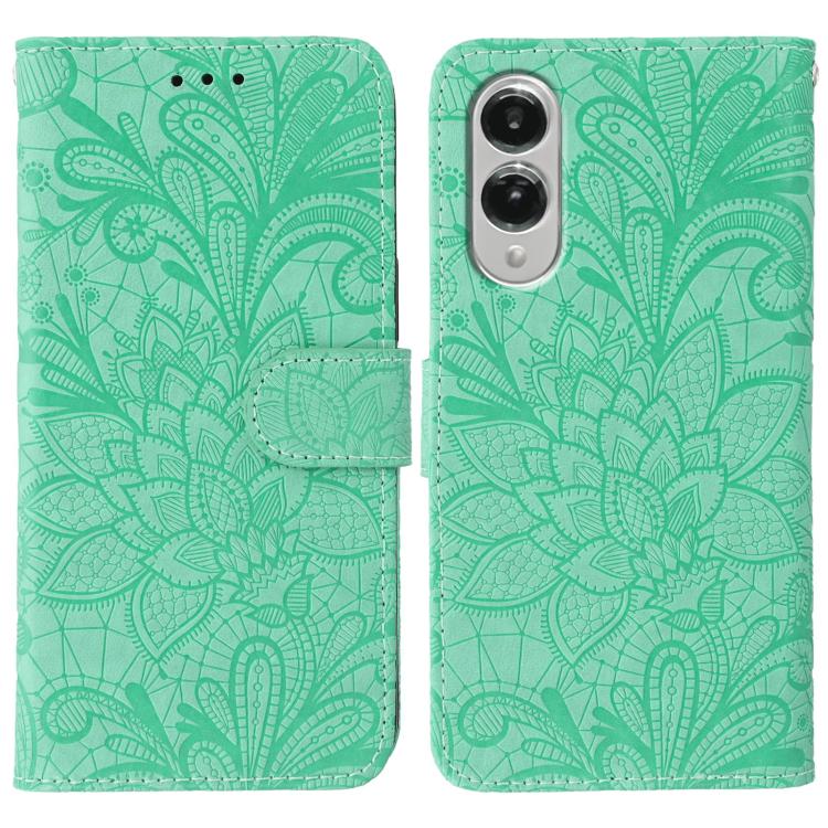 Custodia in pelle con motivo floreale per Samsung Galaxy S26 Edge 5G