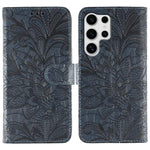 Custodia in pelle con motivo floreale per Samsung Galaxy S25 Ultra 5G