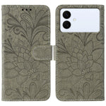Custodia in pelle con motivo floreale per Samsung Galaxy S26 Edge 5G