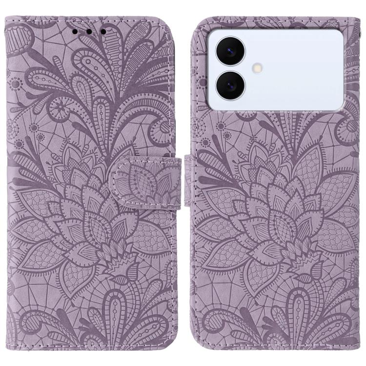 Custodia in pelle con motivo floreale per Samsung Galaxy S26 Edge 5G