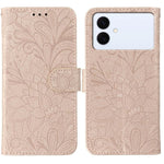 Custodia in pelle con motivo floreale per Samsung Galaxy S26 Edge 5G