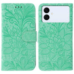 Custodia in pelle con motivo floreale per Samsung Galaxy S26 Edge 5G
