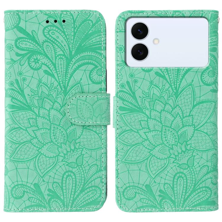 Custodia in pelle con motivo floreale per Samsung Galaxy S26 Edge 5G