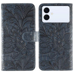 Custodia in pelle con motivo floreale per Samsung Galaxy S26 Edge 5G
