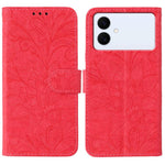 Custodia in pelle con motivo floreale per Samsung Galaxy S26 Edge 5G