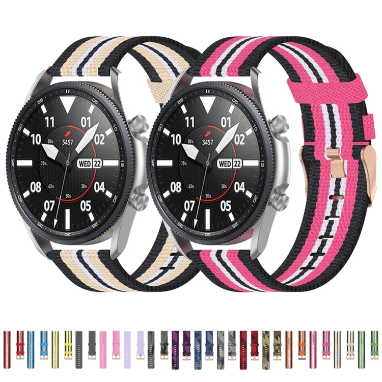 Cinturino strutturato in nylon intrecciato, dimensioni: misura libera 20 mm, For Galaxy Watch 3 41mm