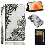 Custodia portafoglio in pelle TPU per iPhone 12 Mini e 12 Pro