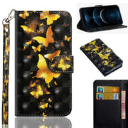 Modello di pittura 3D Flip orizzontale Custodia in pelle TPU + PU con supporto e slot per schede e portafoglio, For iPhone 12 Pro Max, For Xiaomi Redmi 9