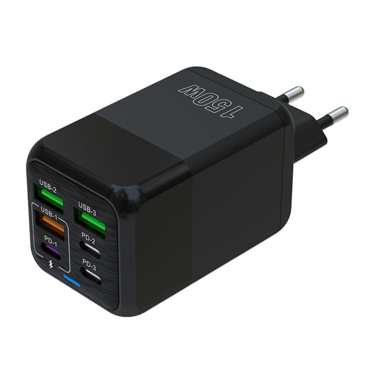 Caricabatterie rapido multiporta 150W 3 USB + 3 USB-C
