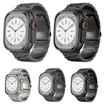 Cinturino per orologio in lega di titanio con fibbia piatta a 3 perline, For Apple Watch Series 5 44mm, For Apple Watch Series 5 40mm, For Apple Watch Series 4 44mm, For Apple Watch Series 4 40mm, For Apple Watch Series 3 38mm                          ...