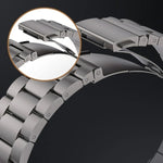 Cinturino per orologio in lega di titanio con fibbia piatta a 3 perline, For Apple Watch SE 2022 40mm, For Apple Watch SE 2022 44mm, For Apple Watch Series 7 41mm, For Apple Watch Series 7 45mm, For Apple Watch SE 40mm, For Apple Watch SE 44mm         ...