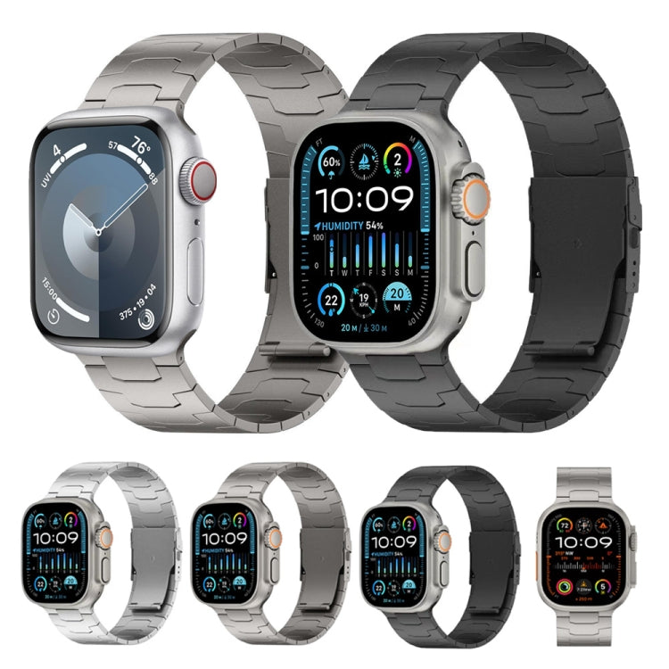 Cinturino per orologio in lega di titanio con fibbia di sicurezza Oracle da 26 mm, For Apple Watch Series 6 44mm, For Apple Watch Series 5 44mm, For Apple Watch Series 4 44mm, For Apple Watch Series 3 42mm