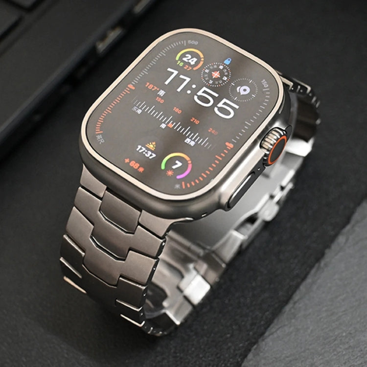 Cinturino per orologio in lega di titanio con fibbia di sicurezza Oracle da 26 mm, For Apple Watch SE 2023 44mm, For Apple Watch Ultra 2 49mm, For Apple Watch Series 9 45mm, For Apple Watch Ultra 49mm, For Apple Watch Series 8 45mm                     ...