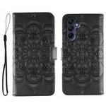 Custodia in pelle con motivo Sun Mandala per Samsung Galaxy A06 4G/5G, A07 5G