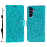 Custodia in pelle con motivo Sun Mandala per Samsung Galaxy A06 4G/5G, A07 5G