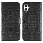 Custodia in pelle con motivo Sun Mandala per Samsung Galaxy A06 4G/5G, A07 5G
