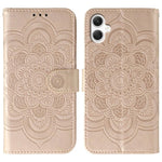 Custodia in pelle con motivo Sun Mandala per Samsung Galaxy A06 4G/5G, A07 5G