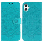 Custodia in pelle con motivo Sun Mandala per Samsung Galaxy A06 4G/5G, A07 5G