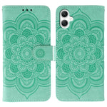 Custodia in pelle con motivo Sun Mandala per Samsung Galaxy A06 4G/5G, A07 5G