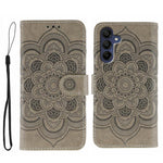 Custodia in pelle con motivo Sun Mandala per Samsung Galaxy S26 Edge 5G