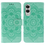 Custodia in pelle con motivo Sun Mandala per Samsung Galaxy S26 Edge 5G