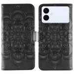 Custodia in pelle con motivo Sun Mandala per Samsung Galaxy S26 Edge 5G