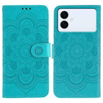 Custodia in pelle con motivo Sun Mandala per Samsung Galaxy S26 Edge 5G