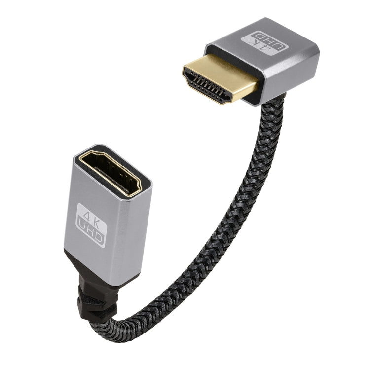 Cavo di prolunga HDMI maschio a femmina 4K UHD Adattatore TV per computer, lunghezza: 20 cm, Upward Bend, Downward Bend, Left Elbow, Right Elbow