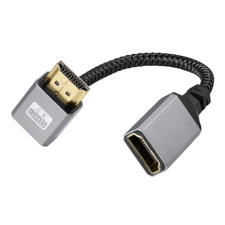 Cavo di prolunga HDMI maschio a femmina 4K UHD Adattatore TV per computer, lunghezza: 20 cm, Upward Bend, Downward Bend, Left Elbow, Right Elbow