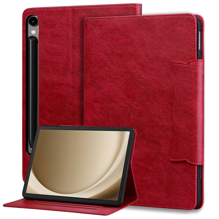 Custodia per tablet smart in pelle con fibbia gatto, For Samsung Galaxy Tab S9 FE / S9 / S8, For Samsung Galaxy Tab S10 Lite / S10 FE, For Samsung Galaxy Tab S11, For Samsung Galaxy Tab S9+ / S8+ / S7+