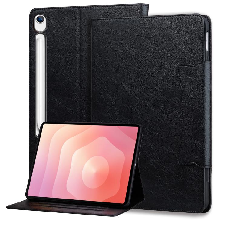 Custodia per tablet smart in pelle con fibbia gatto, For Samsung Galaxy Tab S9 FE / S9 / S8, For Samsung Galaxy Tab S10 Lite / S10 FE, For Samsung Galaxy Tab S11, For Samsung Galaxy Tab S9+ / S8+ / S7+