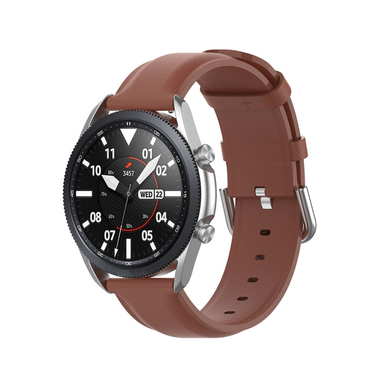 Cinturino in pelle a coda tonda, dimensioni: misura libera 20 mm, For Galaxy Watch 3 41mm