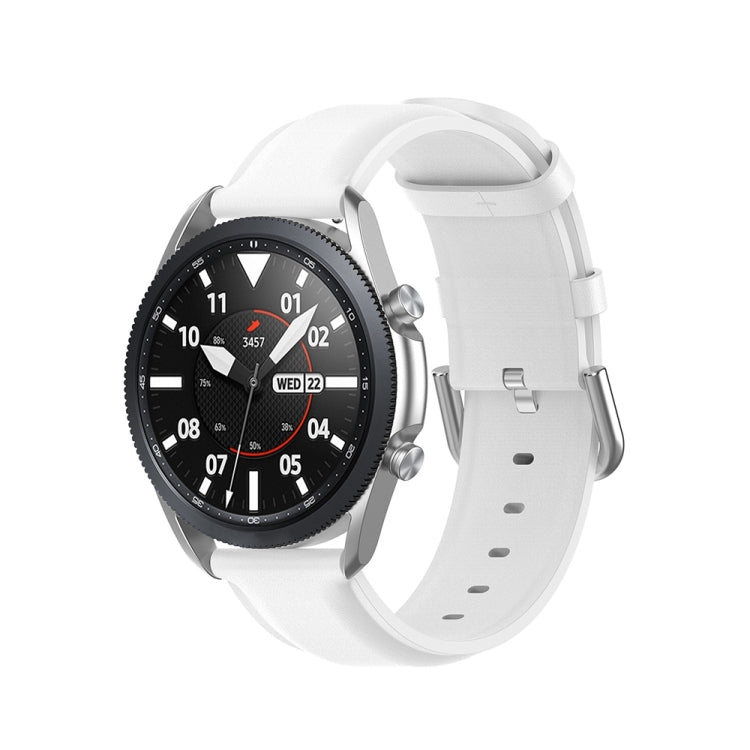 Cinturino in pelle a coda tonda, dimensioni: misura libera 20 mm, For Galaxy Watch 3 41mm