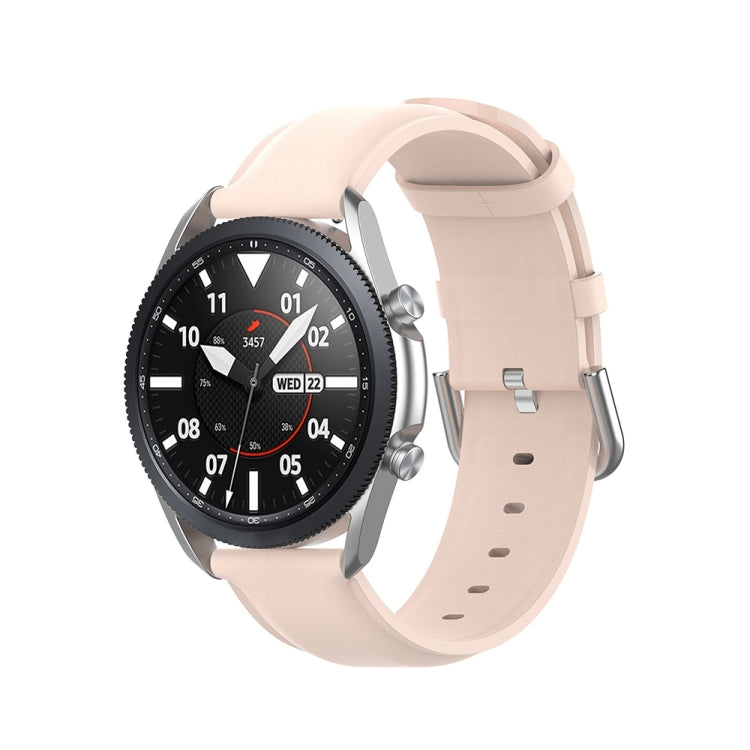 Cinturino in pelle a coda tonda, dimensioni: misura libera 20 mm, For Galaxy Watch 3 41mm