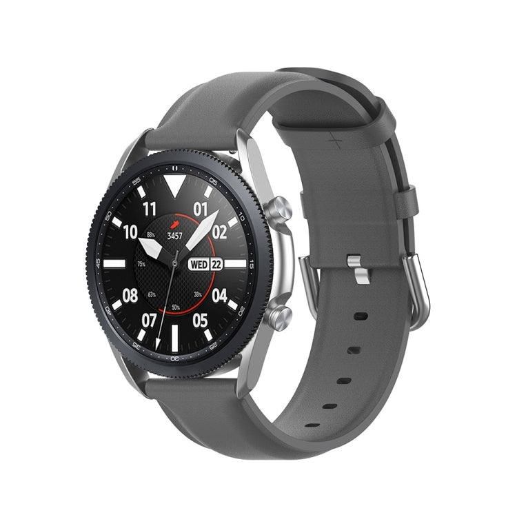 Cinturino in pelle a coda tonda, dimensioni: misura libera 20 mm, For Galaxy Watch 3 41mm