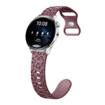 Cinturino per orologio in silicone con fibbia a forma di farfalla con stampa leopardata concava, 20mm