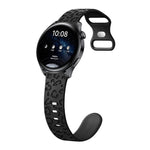 Cinturino per orologio in silicone con fibbia a forma di farfalla con stampa leopardata concava, 22mm
